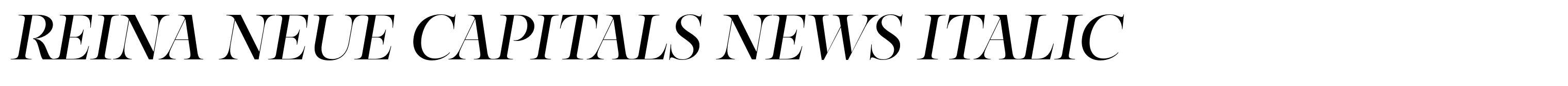 Reina Neue Capitals News Italic